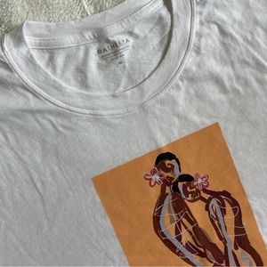 Athleta oversized white short sleeve T-shirt size M